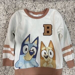 Kids Cartoon Character Sweater - Cream and Tan